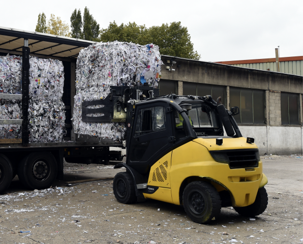 Centre de recyclage Paprec - MIGUEL MEDINA / AFP