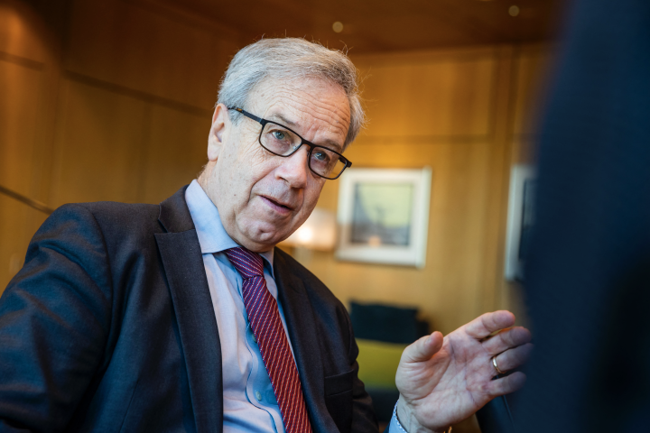 Øystein Olsen, gouverneur de la Banque centrale de Norvège - Håkon Mosvold Larsen / NTB Scanpix / AFP