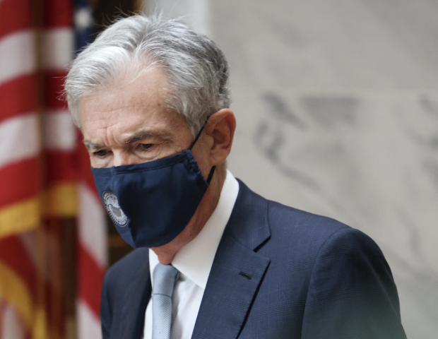 Jerome Powell, Washington début octobre, Kevin Dietsch / GETTY IMAGES NORTH AMERICA / Getty Images via AFP