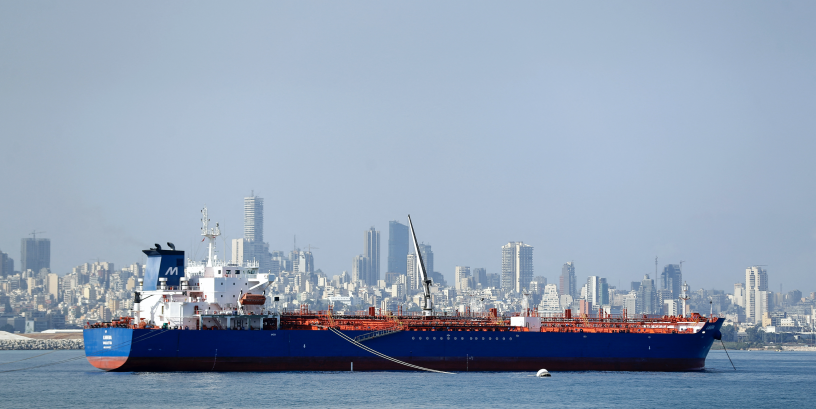 Pétrolier au large de Beyrouth, Joseph EID / AFP