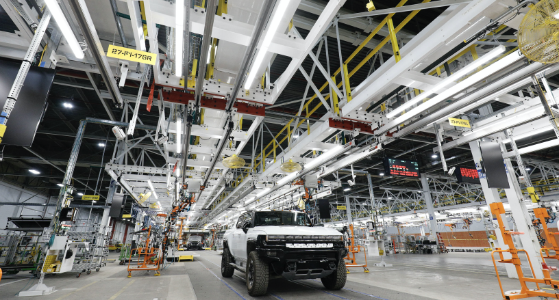 Usine de General Motors à Detroit, BILL PUGLIANO / GETTY IMAGES NORTH AMERICA / Getty Images via AFP