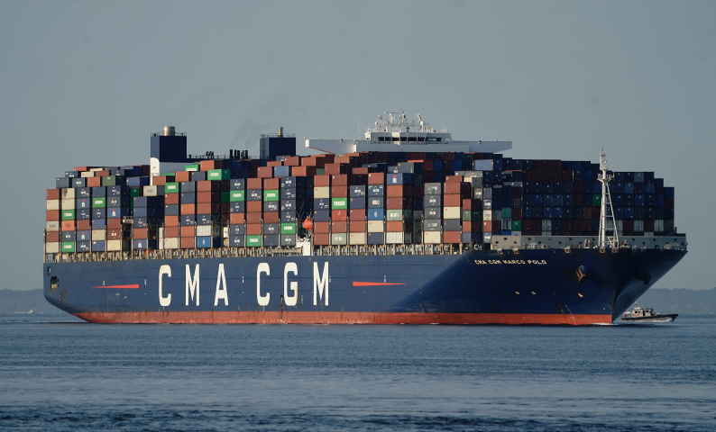 Navire du groupe CMA CGM - TIMOTHY A. CLARY / AFP