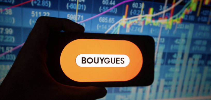 Logo de Bouygues, Alexander Pohl / NurPhoto / NurPhoto via AFP