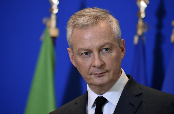 Bruno Le Maire, ministre de l'Economie, des Finances et de la Relance et président du Haut conseil de stabilité financière - Eric PIERMONT / AFP