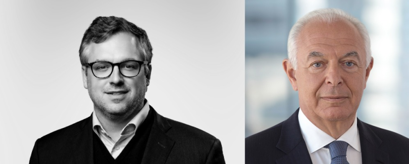 Paul Desmarais III (à gauche), cofondateur, président du conseil et chef de la direction de Sagard, et Bernard Sabrier, le président d'Unigestion