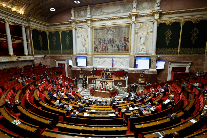 Assemblée nationale (Photo by GEOFFROY VAN DER HASSELT / AFP)