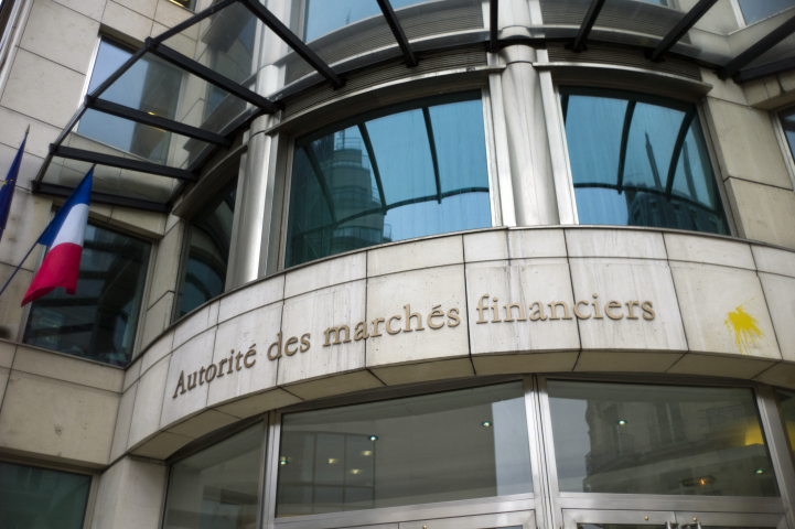 Autorité des marchés financiers (Photo by Fred DUFOUR / AFP)