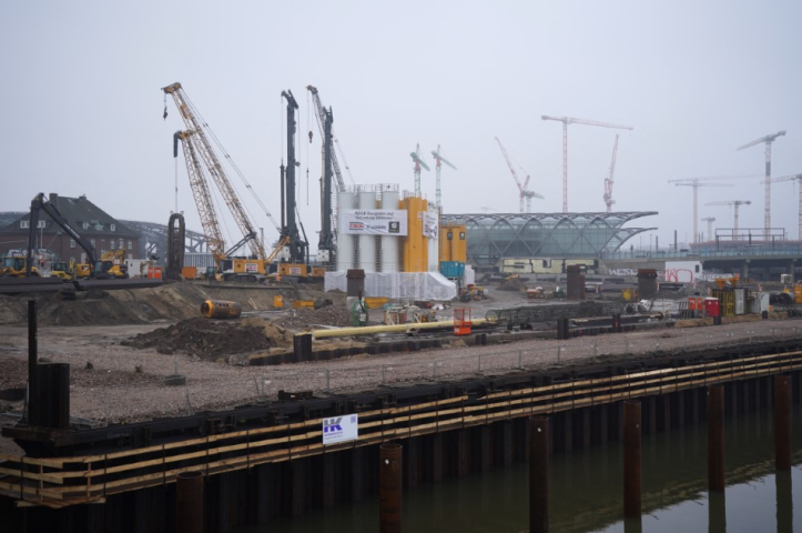 Chantier de construction à Hambourg - MARCUS BRANDT / DPA / DPA PICTURE-ALLIANCE VIA AFP