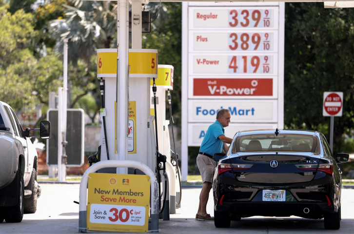 Station service. Photo by JOE RAEDLE / GETTY IMAGES NORTH AMERICA / Getty Images via AFP