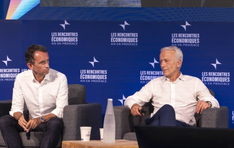 Alexandre Bompard et Patrick martin. crédits : rencontres d'aix