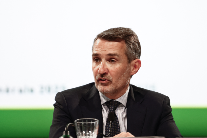 Philippe Palazzi, directeur général du groupe Casino (Photo by Thibaud MORITZ / AFP)
