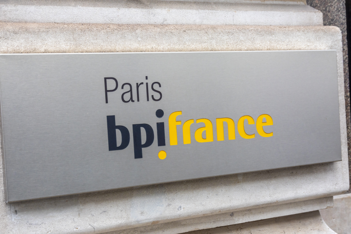 BPIFrance, banque publique d'investissement, boulevard Haussmann (Photo de Philippe Turpin / Photononstop / Photononstop via AFP)