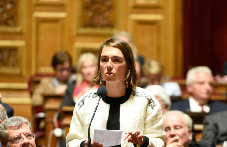 Christine Lavarde, sénatrice des Républicains - Magali Cohen / Hans Lucas / Hans Lucas via AFP