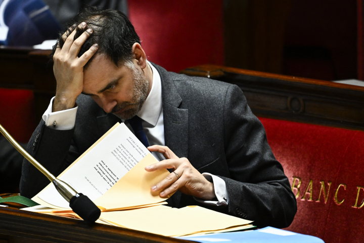 Laurent Saint-Martin (Photo by JULIEN DE ROSA / AFP)