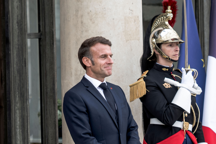 Emmanuel Macron (Photo by Arthur N. Orchard / Hans Lucas via AFP)