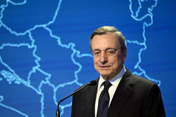 Mario Draghi - Photo par FEDERICO GAMBARINI / DPA / DPA PICTURE-ALLIANCE VIA AFP