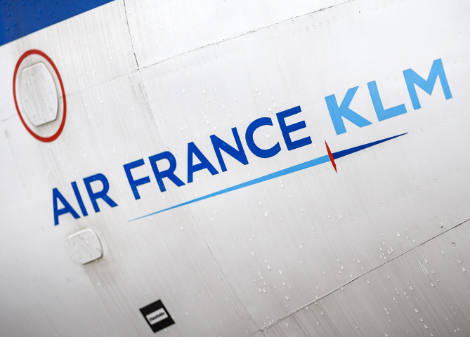 Air France-KLM  (Photo by REMKO DE WAAL / ANP MAG / ANP via AFP)