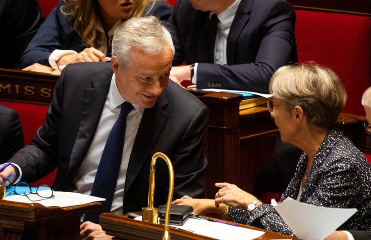 Bruno Le Maire et Elisabeth Borne ( ©Romain GAILLARD/REA)