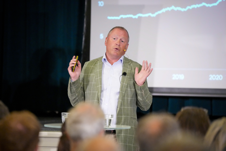 Nicolai Tangen, directeur général du Fonds norvégien - Photo par HEIKO JUNGE / NTB / NTB VIA AFP