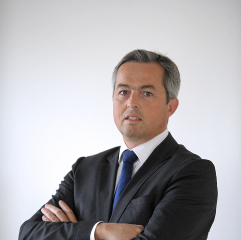 Xavier Martiré, le directeur général d’Elis - Photo by Eric PIERMONT / AFP