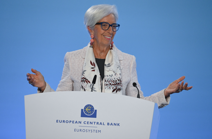 Christine Lagarde, présidente de la Banque centrale européenne - ARNE DEDERT / DPA / dpa Picture-Alliance via AFP