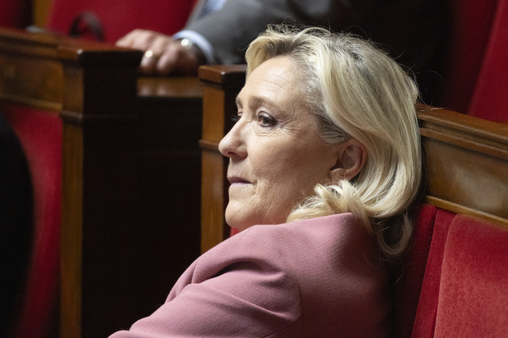 Marine Le Pen - Photo par QUENTIN DE GROEVE / HANS LUCAS / HANS LUCAS VIA AFP