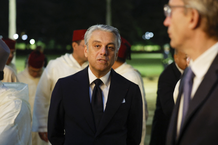 Luca De Meo, le directeur général de Renault - Photo by Ludovic MARIN / AFP