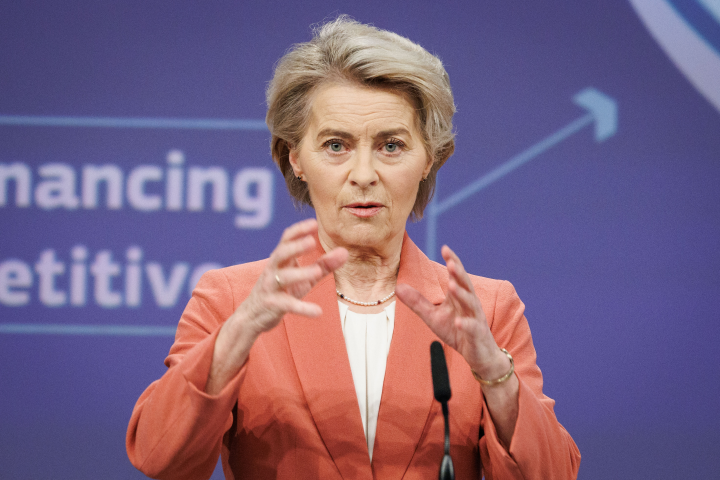 Ursula von der Leyen, présidente de la Commission européenne - Simon Wohlfahrt / AFP