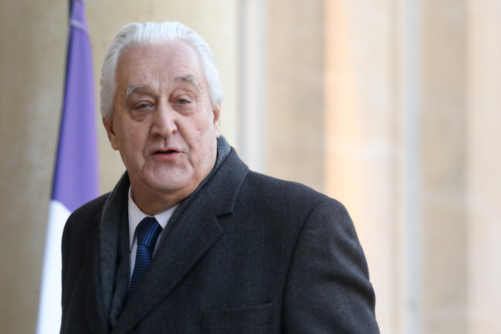Laurent Burelle, le président-directeur général de Burelle (Photo by LUDOVIC MARIN / AFP)