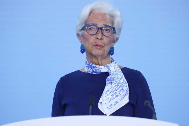 Christine Lagarde, présidente de la Banque centrale européenne - Daniel ROLAND / AFP