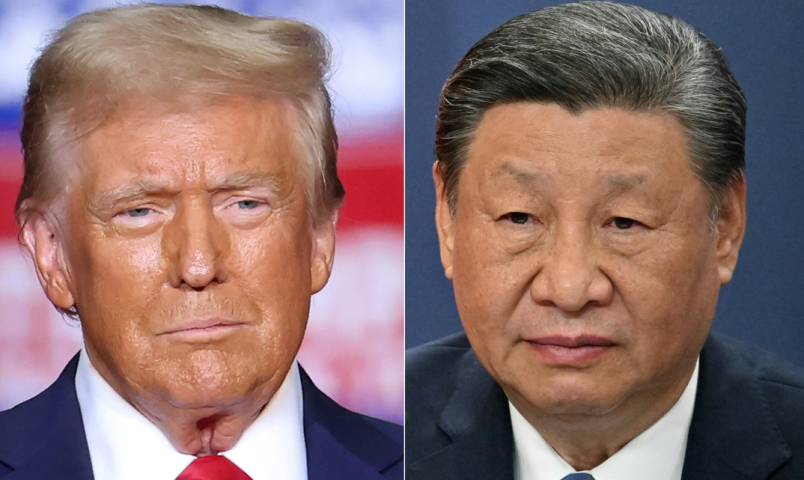 Donald Trump, président des Etats-Unis et Xi Jinping, président de la République populaire de Chine - CHARLY TRIBALLEAU and Elvis Barukcic / AFP