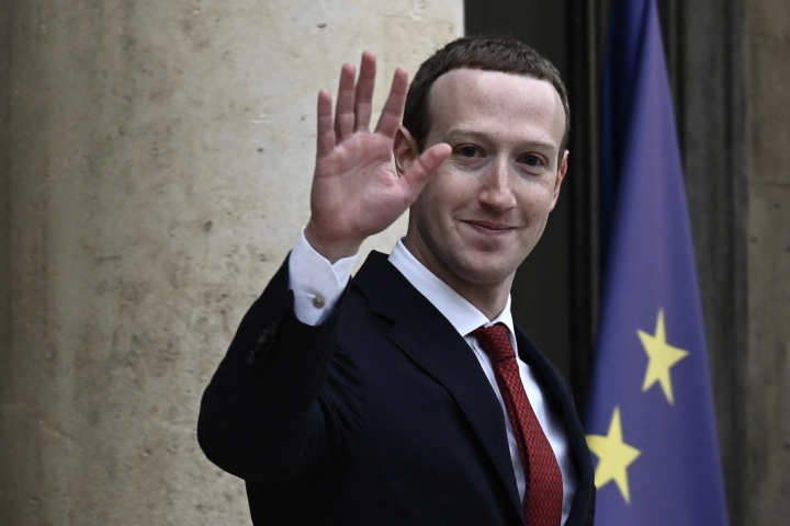 Mark Zuckerberg (Photo by Philippe LOPEZ / AFP)