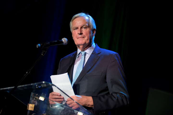 Michel Barnier (Photo by Julien DE ROSA / AFP)