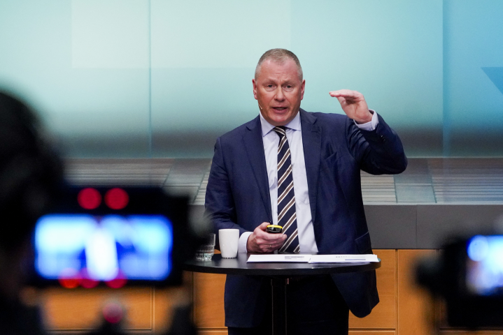 Nicolai Tangen, directeur général du Fonds norvégien - Ole Berg-Rusten / NTB / NTB via AFP