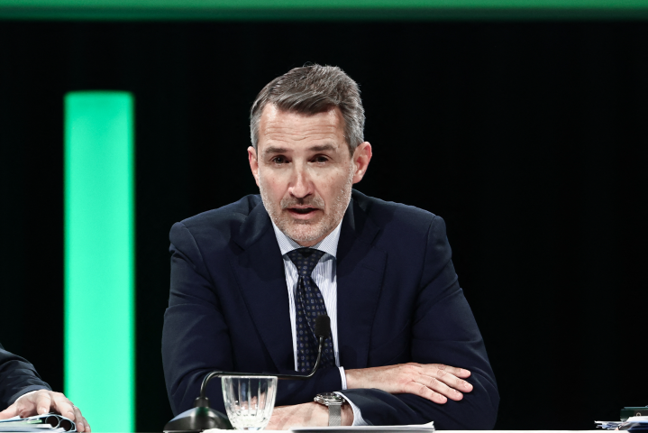 Philippe Palazzi, le directeur général de Casino (Photo by Thibaud MORITZ / AFP)