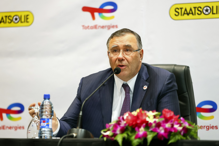 Patrick Pouyanné, président-directeur général de TotalEnergies - Jason LEYSNER / AFP

