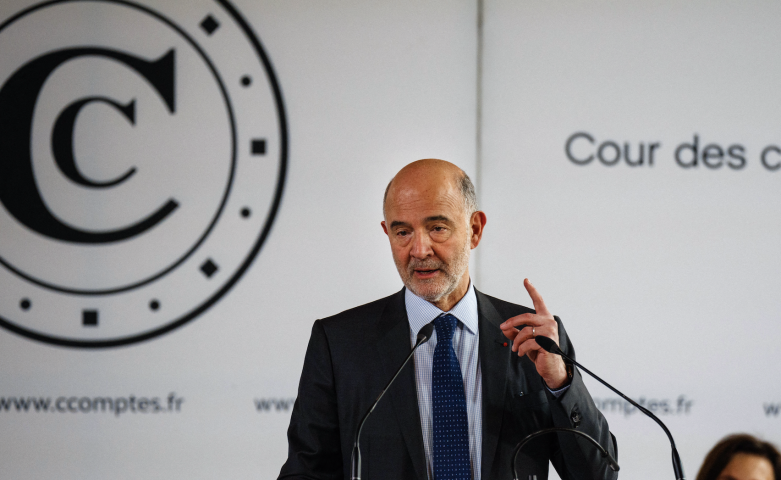 Pierre Moscovici, président du Haut Conseil des finances publiques. Photo by Dimitar DILKOFF / AFP.