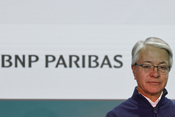 Jean-Laurent Bonnafé,  le directeur général de BNP Paribas - Photo by Ludovic MARIN / AFP