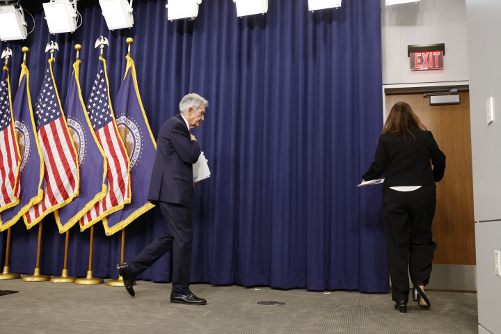 Federal Reserve Chair Powell Holds A News Conference Following The Federal Open Market Committee Meeting. Photo by Anna Moneymaker / GETTY IMAGES NORTH AMERICA / Getty Images via AFP