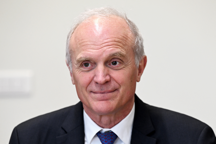 Florent Menegaux, le directeur général de Michelin (Photo by Bertrand GUAY / AFP)