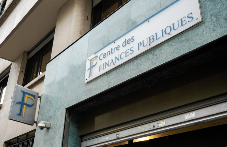 Centre des finances publiques. Photo par LAGEAT PERROTEAU / HANS LUCAS / HANS LUCAS VIA AFP