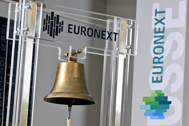 Euronext (Photo by ERIC LALMAND / BELGA MAG / Belga via AFP)